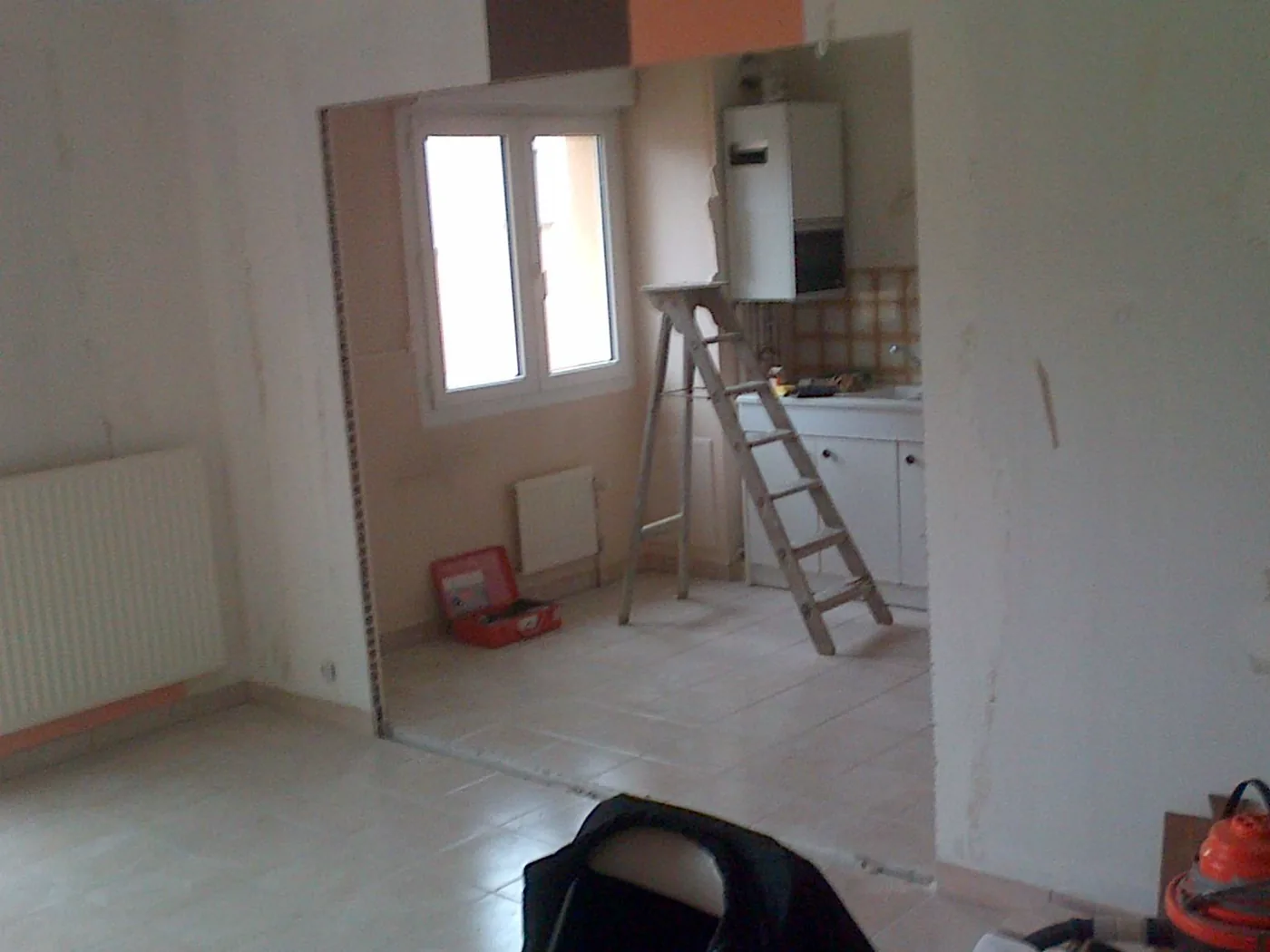 Pièce avant travaux, lors de la première visite